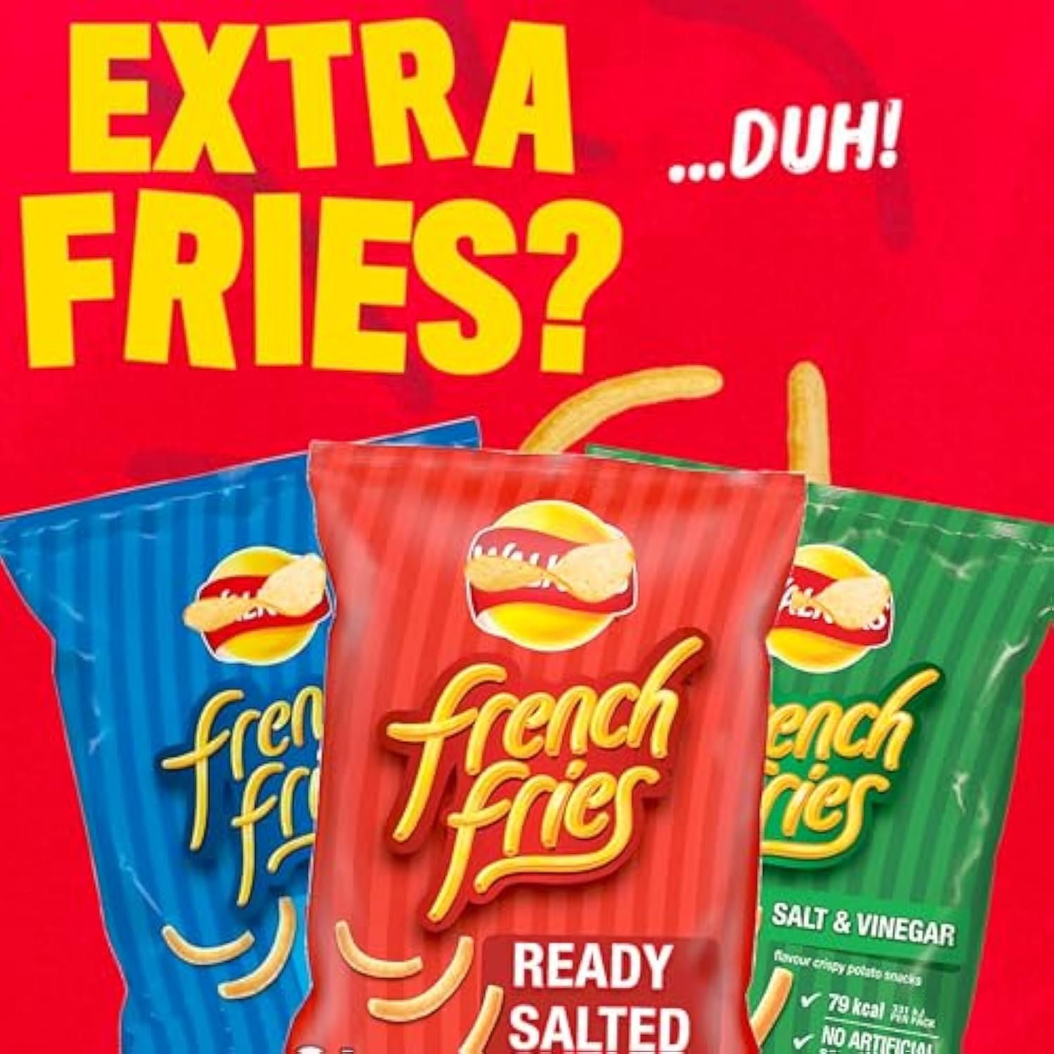 Assorted Flavour Crisps Multipack Box - Variety of 60 Crisps Snacks Box with EXTRA 3 x 18g French Fries Chips. Snacks Bulk Buy for Birthday Party Food, Pub Snacks, Movie Night, Camping - Image 5