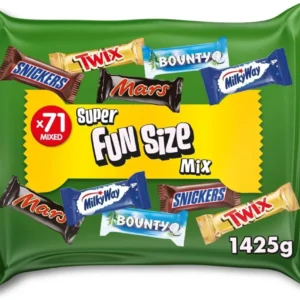 Mixed Bulk Chocolate Bag 1.4kg, 71 Fun Size Chocolate Bars,Mars,TwixMilky Way